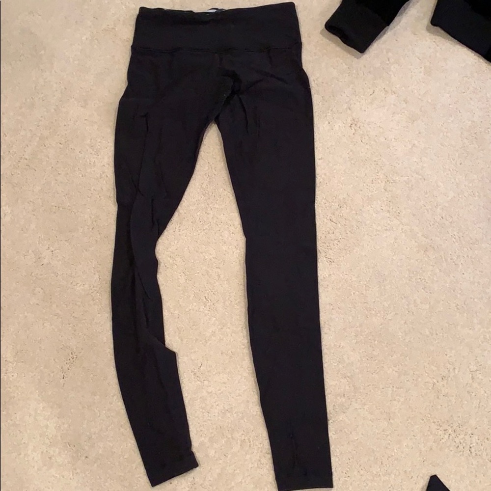 Lulu lemon black reversible leggings